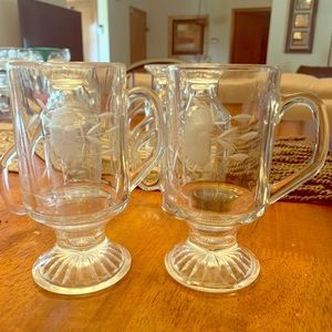 Princess house crystal coffee cups